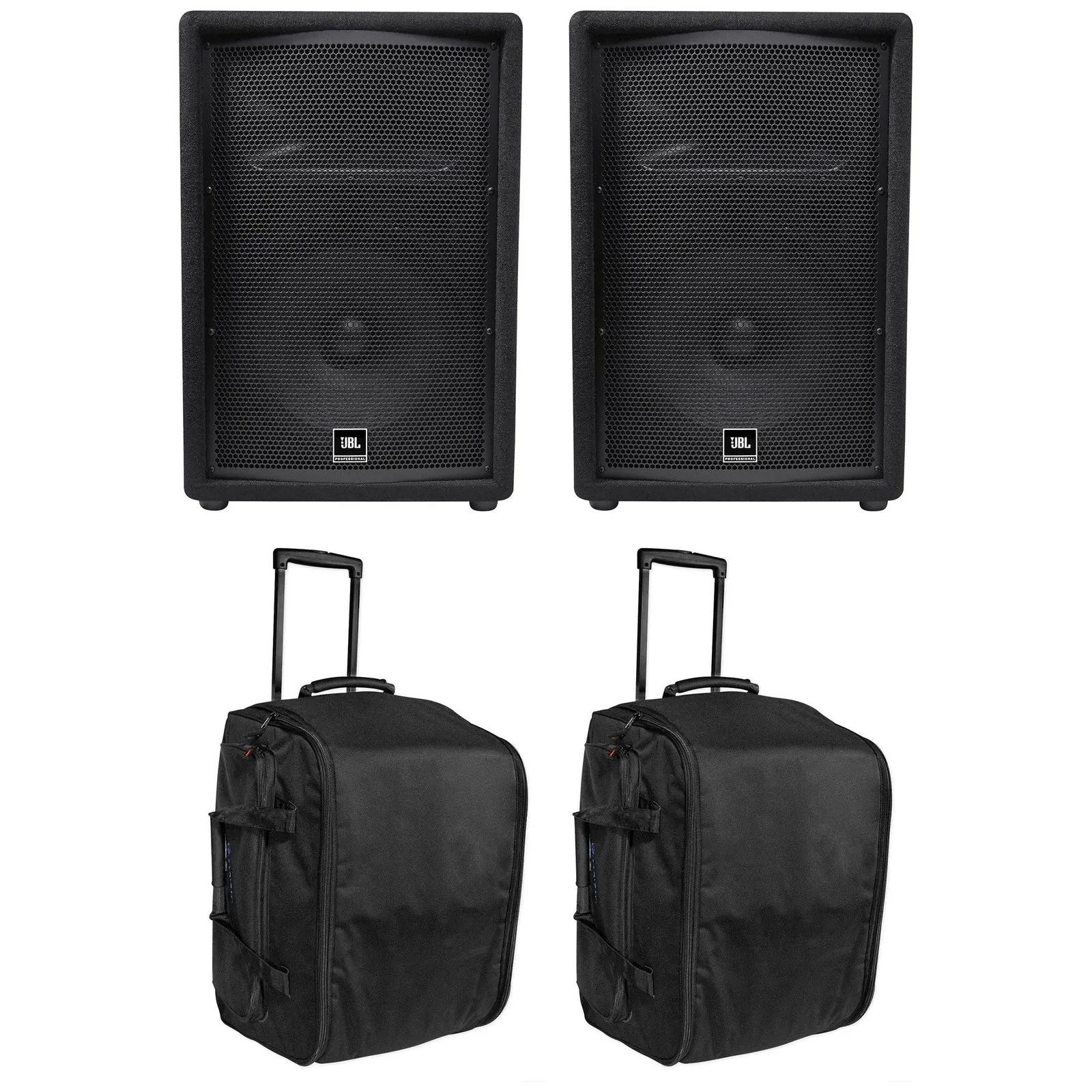 Акустическая система для PA/DJ JBL JRX212 12" 1000W (набор, пара) с сумками на колёсах