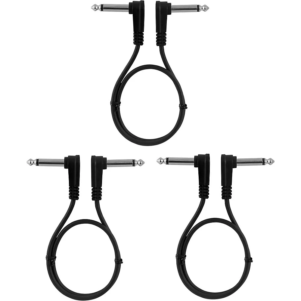 Mogami Pure Patch PedalEffects Cables  3 Pack 18 in.