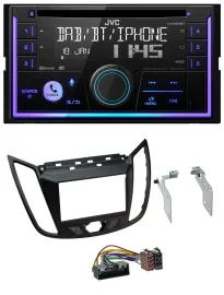 JVC MP3 USB 2DIN DAB Bluetooth CD Autoradio für Ford Kuga (DM2, ab 2013)