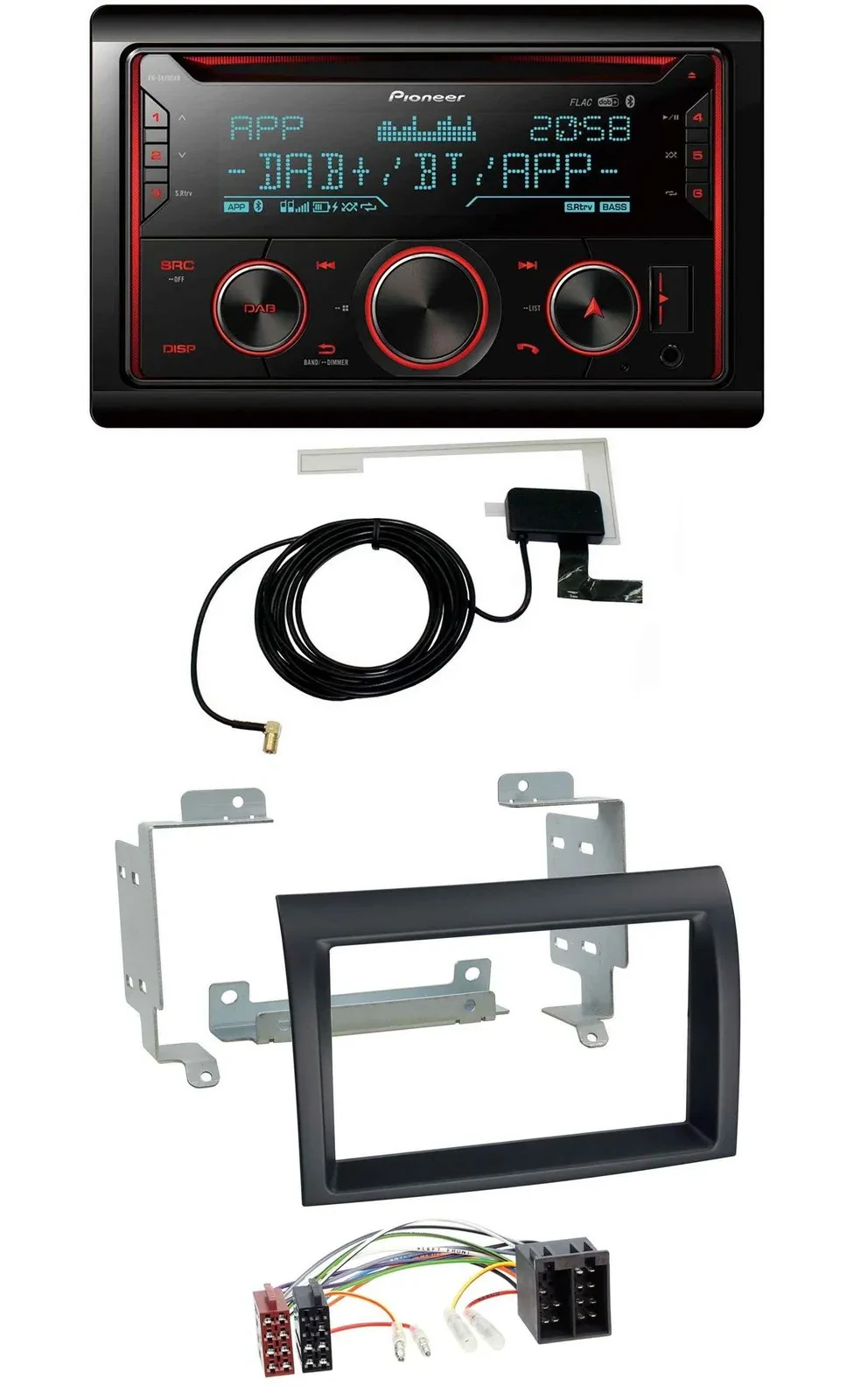 Pioneer 2DIN MP3 DAB USB CD Bluetooth Autoradio für Citroen Jumper Peugeot Boxer