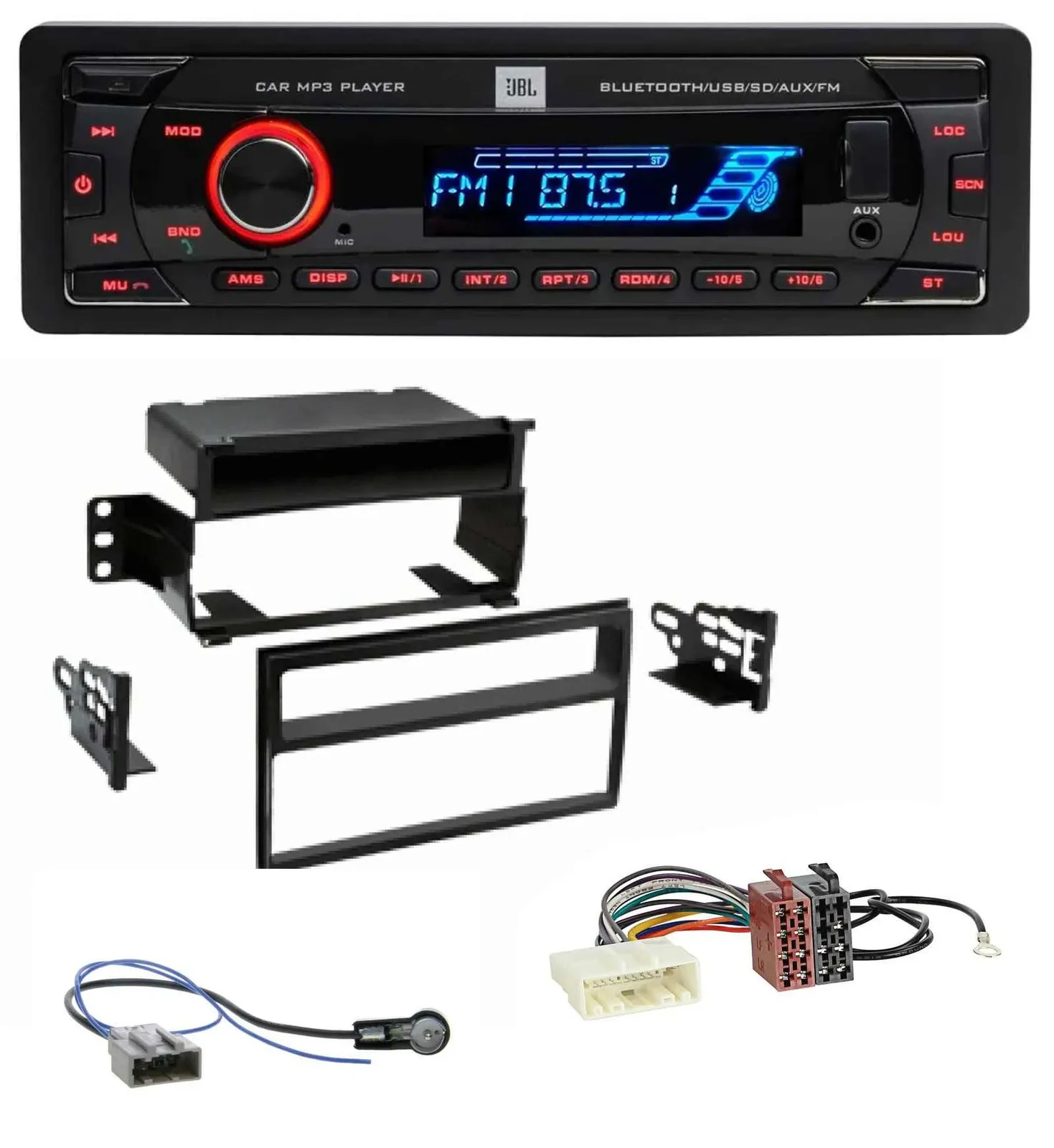 JBL AUX MP3 USB Bluetooth SD Autoradio für Nissan Tiida Versa C11 2007-2011