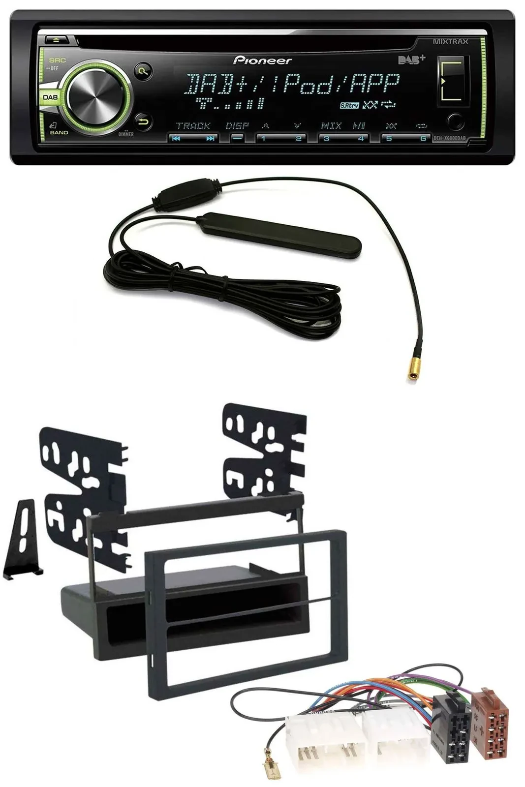 Pioneer MP3 USB CD DAB AUX Autoradio für Mazda 626 (99-00) / MPV (96-99)