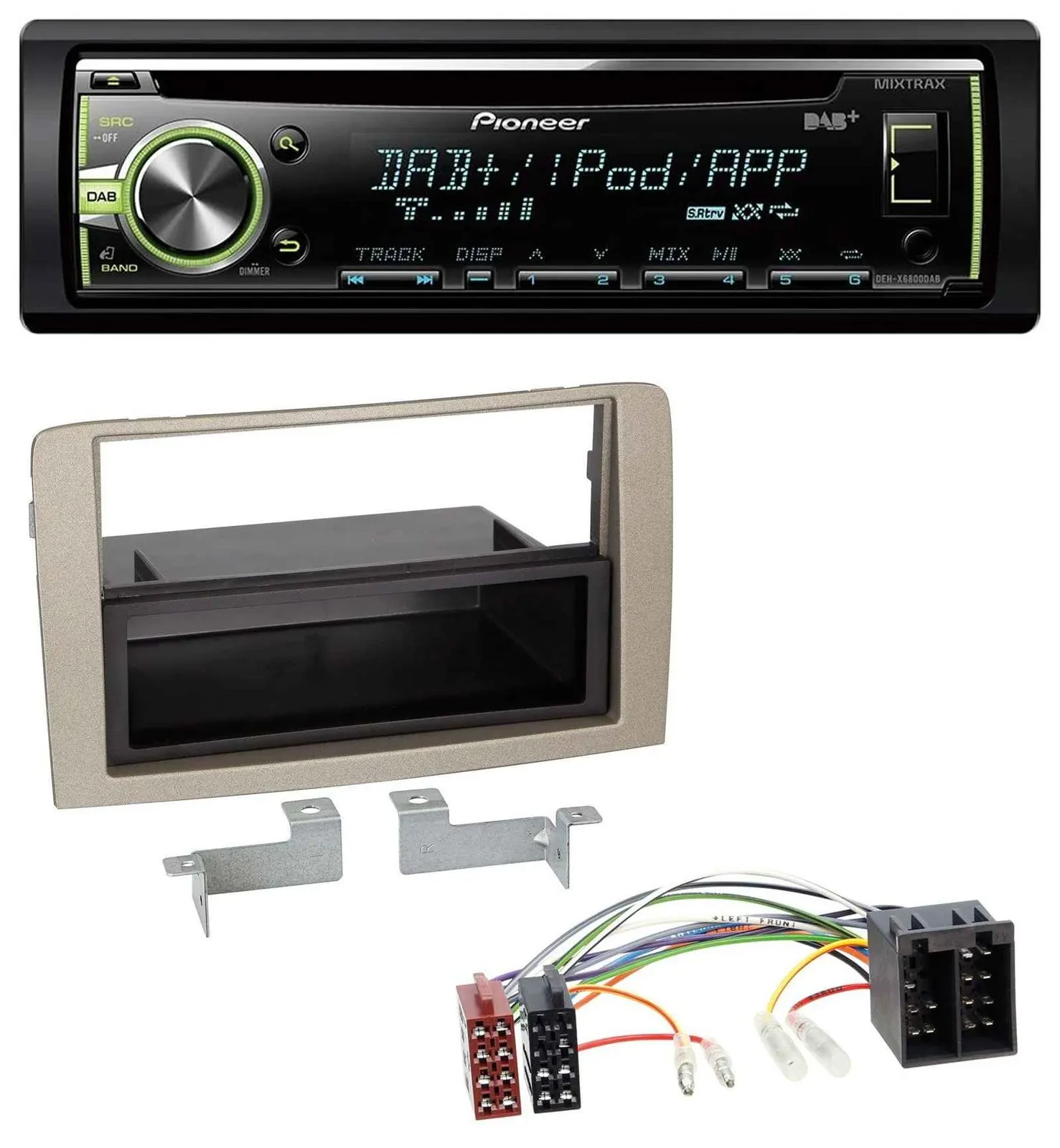 Pioneer DAB USB MP3 AUX CD Autoradio für Lancia Musa (ab 2005)