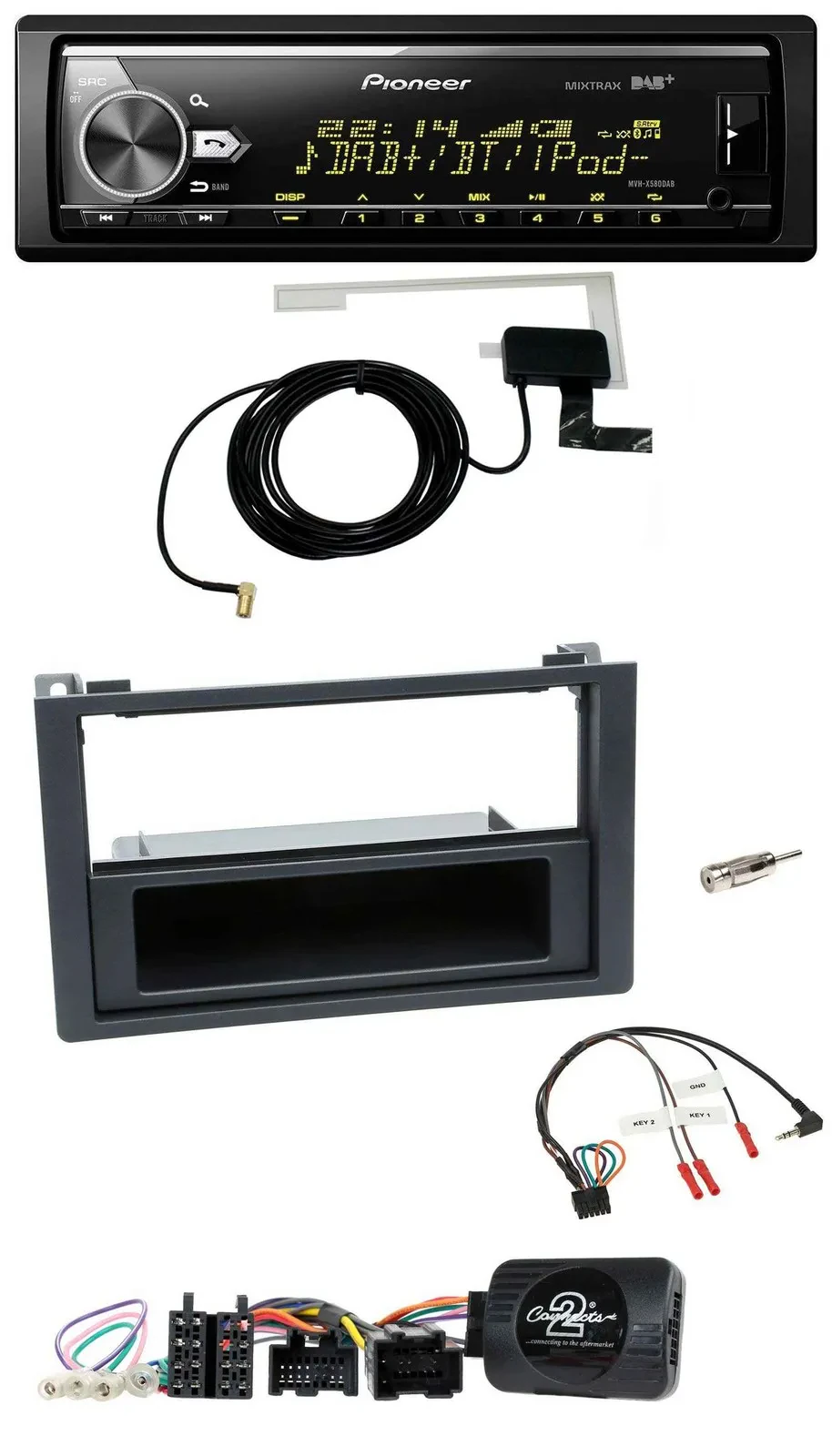Автомагнитола Pioneer Bluetooth DAB USB для Saab 9-3 (с 2008)