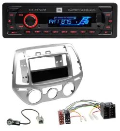 JBL AUX MP3 USB Bluetooth SD Autoradio für Hyundai i20 (12-14) man. Klima