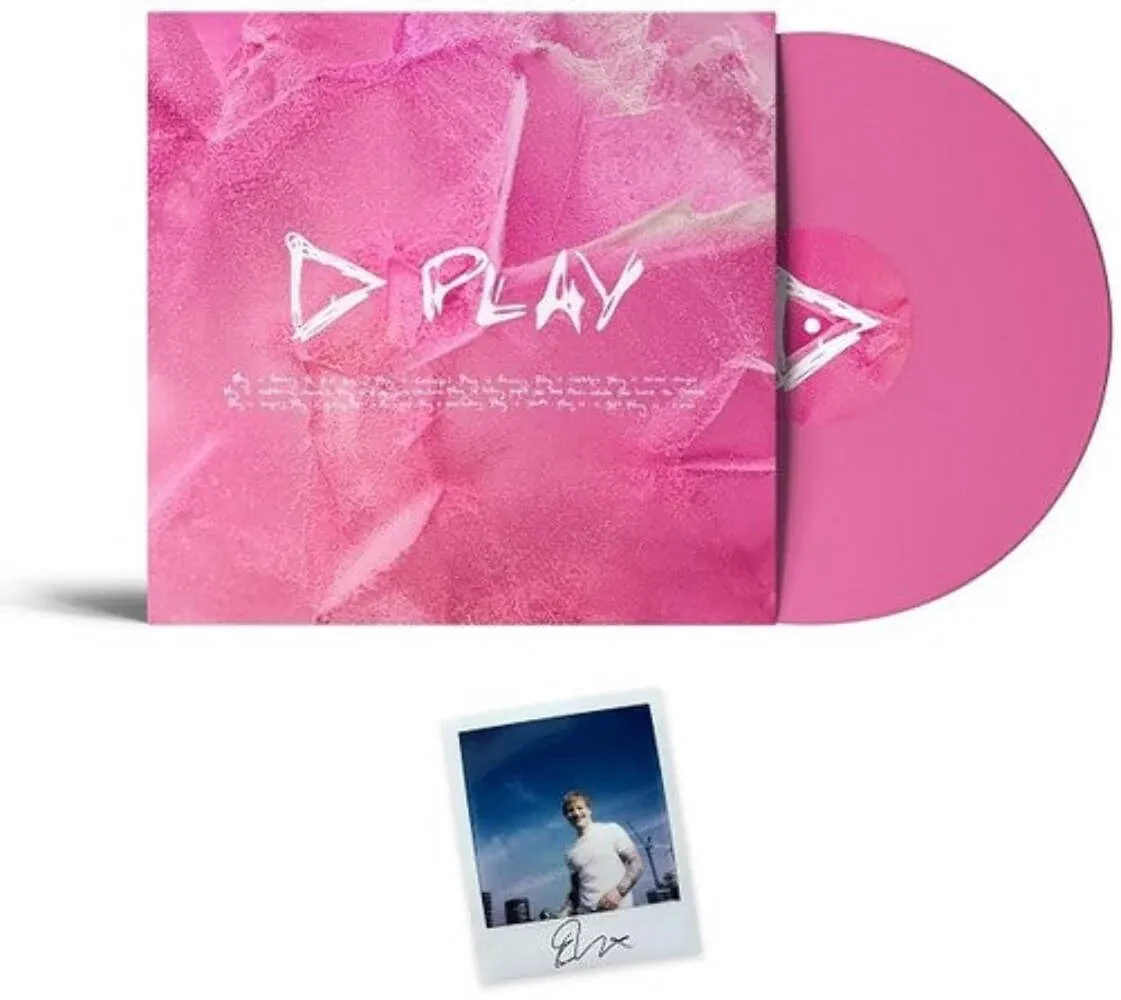 Виниловая пластинка Ed Sheeran - Play [Indie-Exclusive Pink Vinyl] [w/ Signed Photo Print] NEW LP