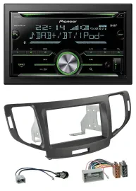 Pioneer Bluetooth MP3 DAB 2DIN USB CD Autoradio für Honda Accord ab 11 anthrazit