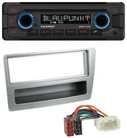 Автомагнитола Blaupunkt CD/MP3 USB Bluetooth AUX для Honda Civic 2004–2006, серебристая