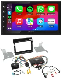 Автомагнитола Kenwood 2DIN USB DAB Bluetooth для Fiat/Citroen/Peugeot с поддержкой управления на руле
