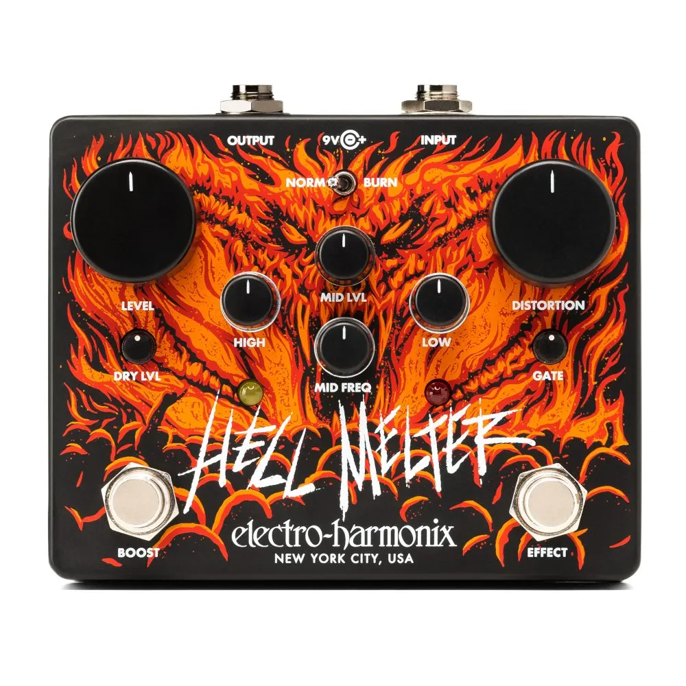 Педаль эффектов для электрогитары Electro-Harmonix Hell Melter Distortion