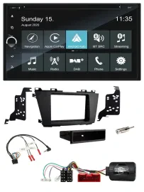 Blaupunkt 2DIN Lenkrad TMC Bluetooth USB DAB Navigation für Mazda 5 2010-2015