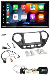 Kenwood DAB USB Bluetooth 2DIN Lenkrad Autoradio für Hyundai i10 ab 2014