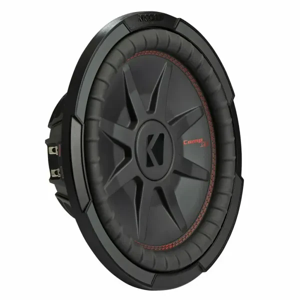 KICKER 48CWRT121 CompRT 12" Dual 2-Ohm 1000W Shallow Car Audio Power Subwoofer