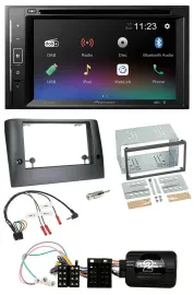 Pioneer Bluetooth Lenkrad USB 2DIN DAB DVD Autoradio für Fiat Stilo 2005-2007