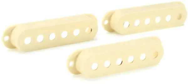 Крышка звукоснимателя Fender Road Worn Statocaster Pickup Covers Aged White (3 штуки)