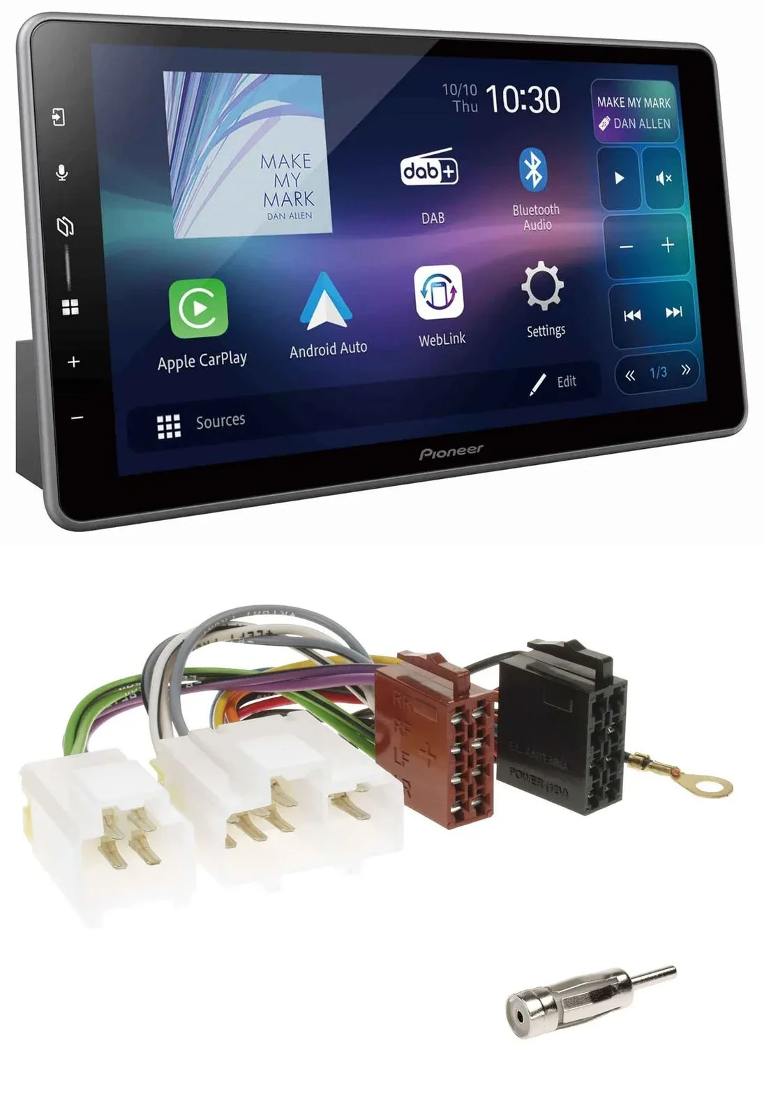 Pioneer Bluetooth USB DAB MP3 Autoradio für Nissan Almera N15 (1995-2000)