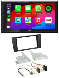 JVC Bluetooth USB MP3 2DIN DAB Autoradio für Audi A4 B5 1999-2001 Symphony