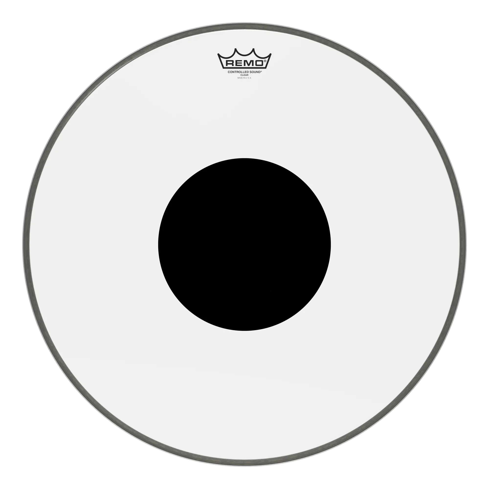 Пластик для барабана Remo 20" Controlled Sound Clear Black Dot