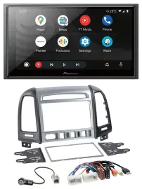 Pioneer USB 2DIN DAB MP3 Bluetooth Autoradio für Hyundai Santa Fe AUX USB 4 Scha