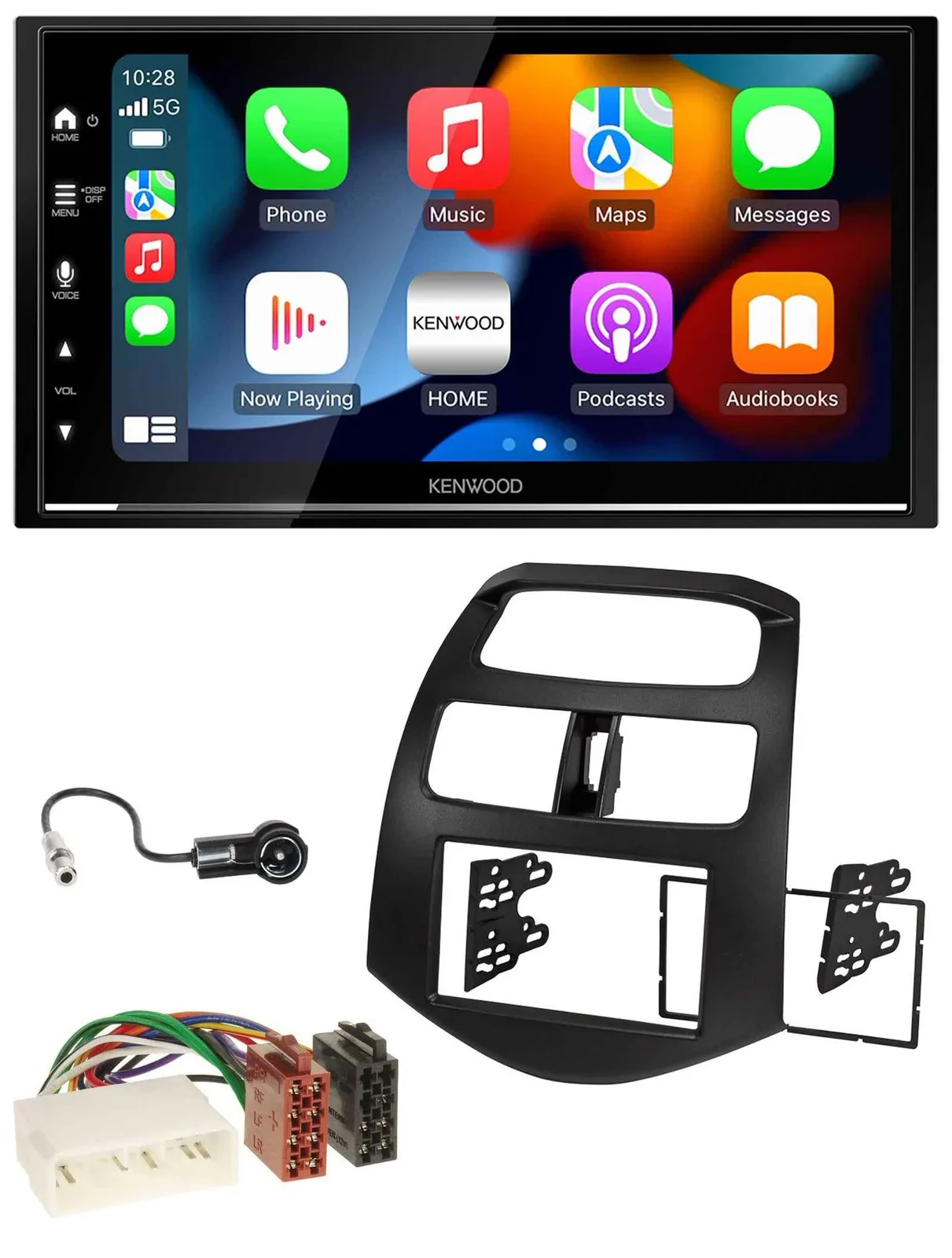 Kenwood DAB USB Bluetooth 2DIN MP3 Autoradio für Chevrolet Spark KLM 2012-2013