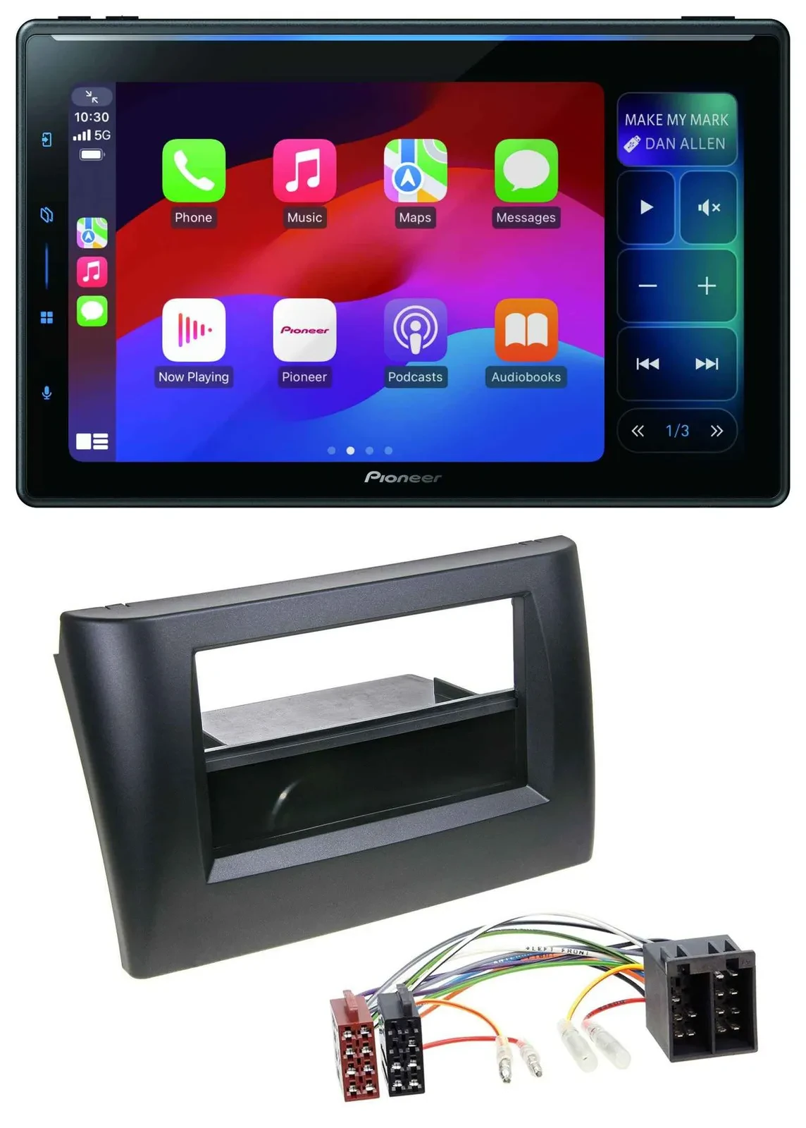 Автомагнитола для Fiat Stilo (192) 2001–2008 Pioneer Bluetooth, DAB, MP3, USB с карманом