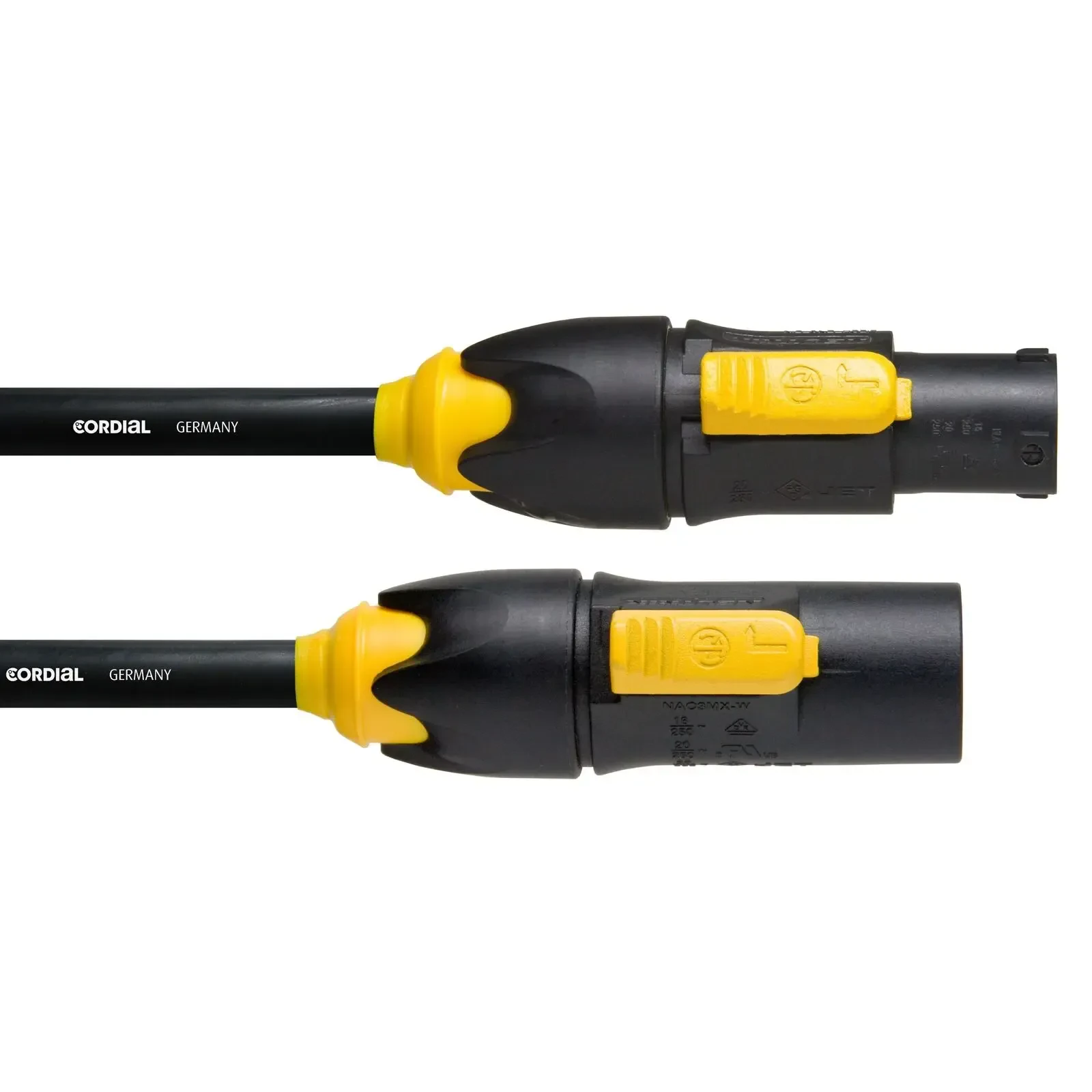 Сетевой кабель Cordial CFCA 10 FCB-TRUE1 10 м, черный, PowerCON — Schuko