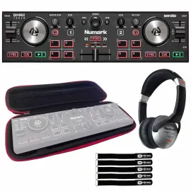 DJ-контроллер с джогом Numark DJ2GO2 Touch с аксессуарами