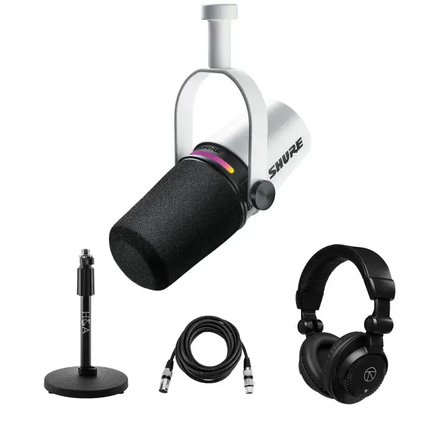 USB-микрофон Shure MV7+ White