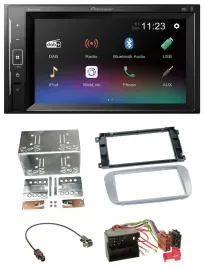 Pioneer DAB MP3 2DIN Bluetooth USB Autoradio für Ford Mondeo 2007-2014 S-Max Pro