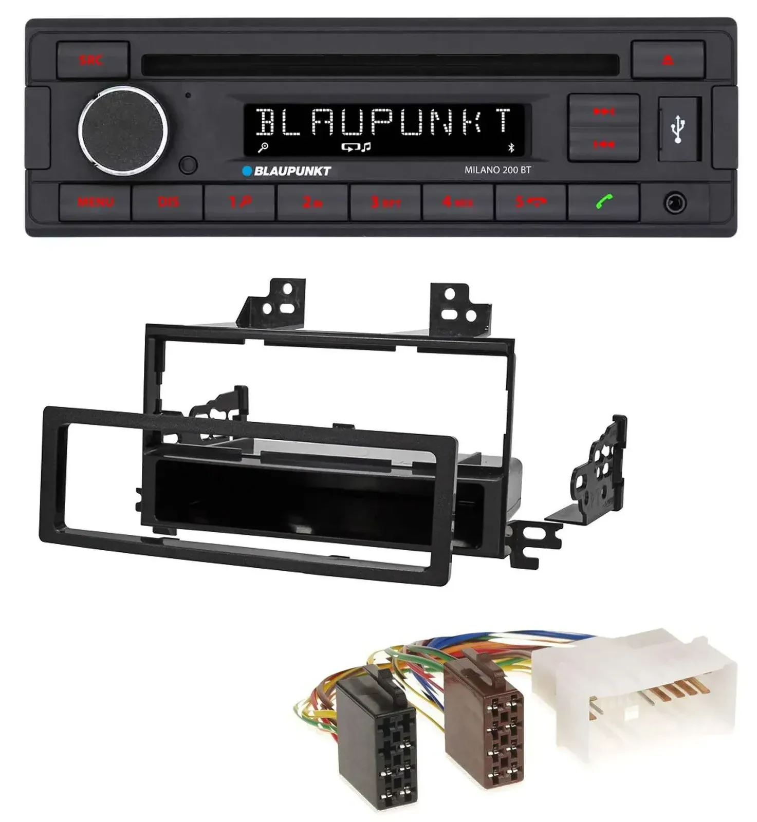 Blaupunkt MP3 USB CD Bluetooth AUX Autoradio für Kia Rio Hyundai Accent 2006-201