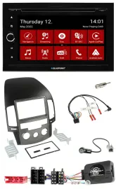 Blaupunkt 2DIN Lenkrad Bluetooth USB TMC DAB Navigation für Hyundai i30 ab 2009