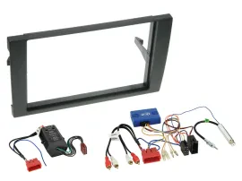 Автомагнитола Caraudio24 Einbauset CAN-Bus, 2 DIN, для Audi A4 2001–2008 Vollaktiv, черный (набор)