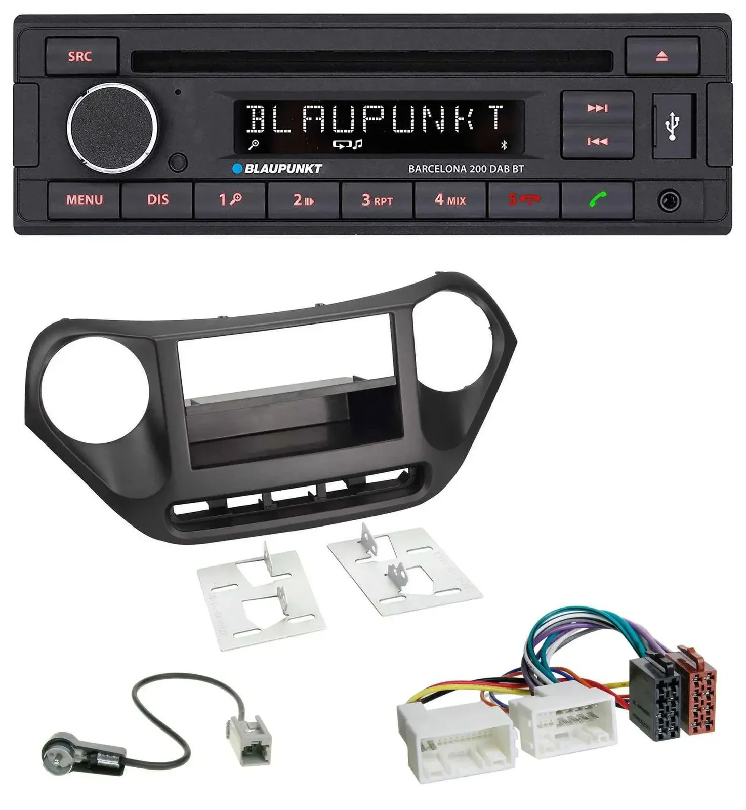 Blaupunkt USB DAB CD Bluetooth MP3 Autoradio für Hyundai i10 (ab 2013)