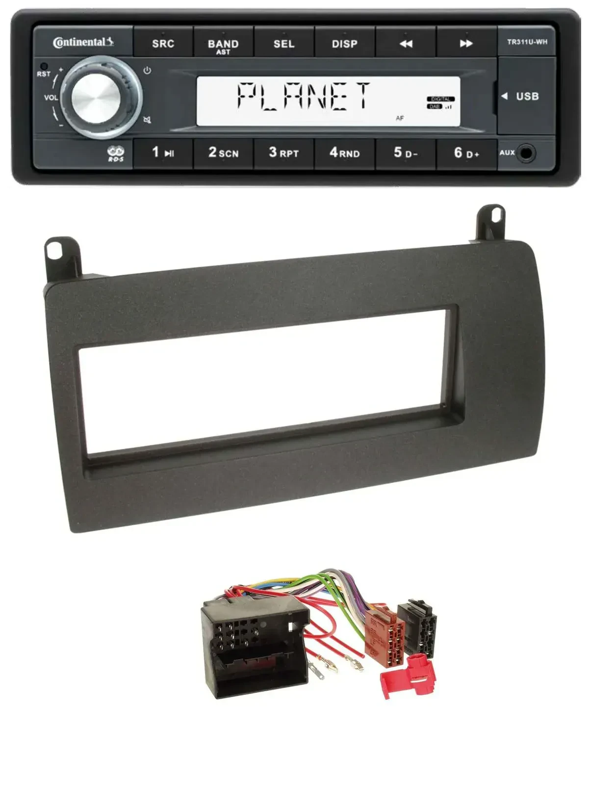 Continental USB MP3 AUX 1DIN Autoradio für Rover 75 (2002-2005)