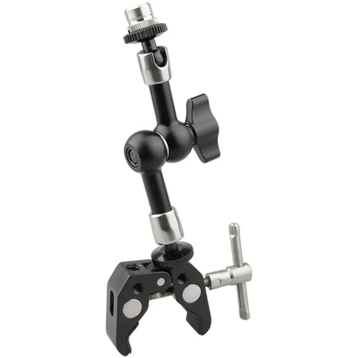 CAMVATE Crab Clamp with 7" Magic Arm  Mini Ball Head Mount for Microphone