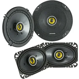 Kicker CSC654 + 46CSC464 6.5" & 4"x6" CS Series Coaxial Car Speakers