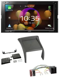 JVC DAB MP3 2DIN Bluetooth USB Autoradio für Fiat Ducato (2002-2006)