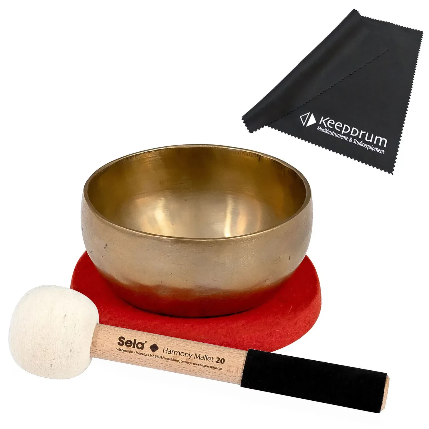 Поющая чаша Sela SE260 Harmony Brass с аксессуарами