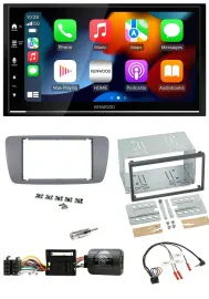 Kenwood DAB USB Bluetooth 2DIN Lenkrad Autoradio für Seat Ibiza ab 08 conemaragr