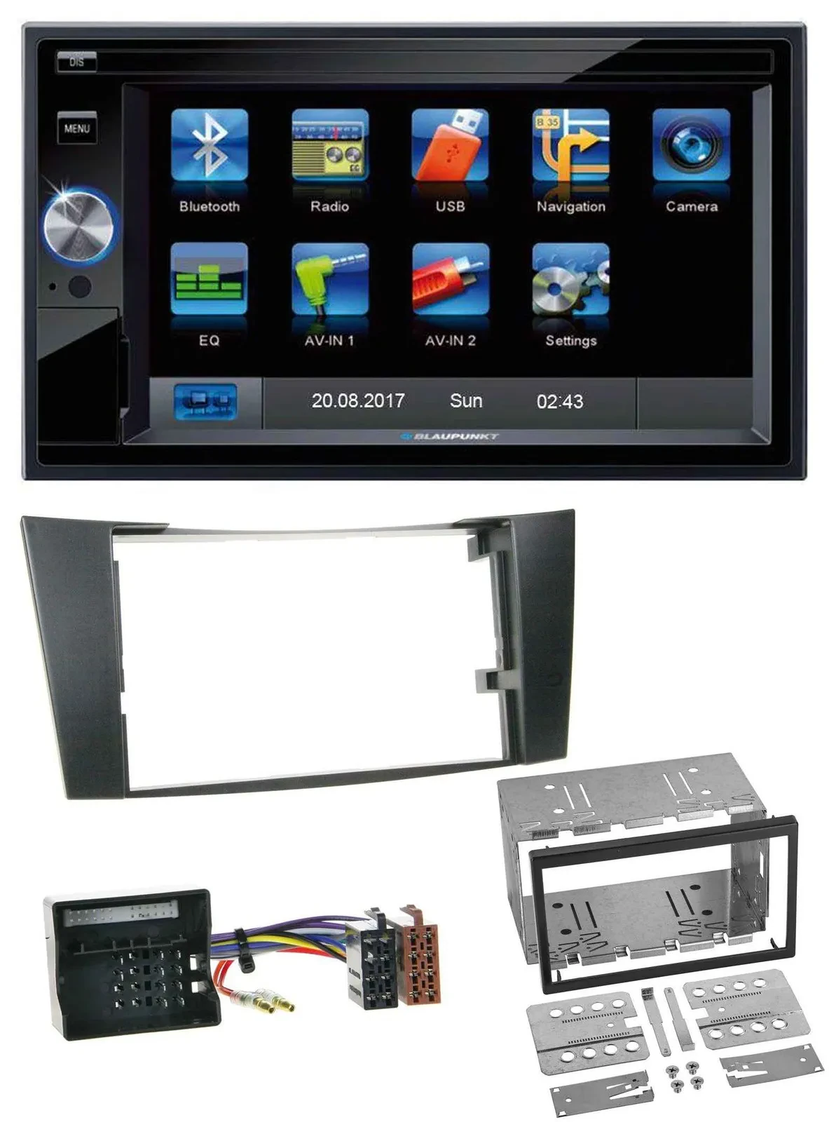 Blaupunkt SD Bluetooth 2DIN MP3 USB AUX Autoradio für Mercedes CLS E-Klasse W211