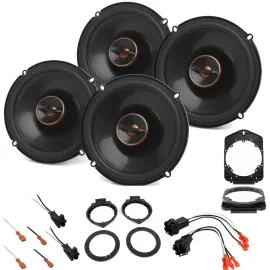 2007-2013 Chevy Silverado Ext Cab Infinity Front & Rear Speaker Upgrade