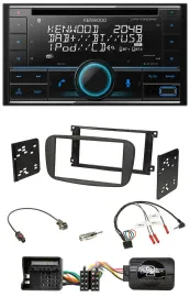 Автомагнитола для Ford Kenwood 2-DIN CD DAB USB Bluetooth, совместимая с кнопками на руле