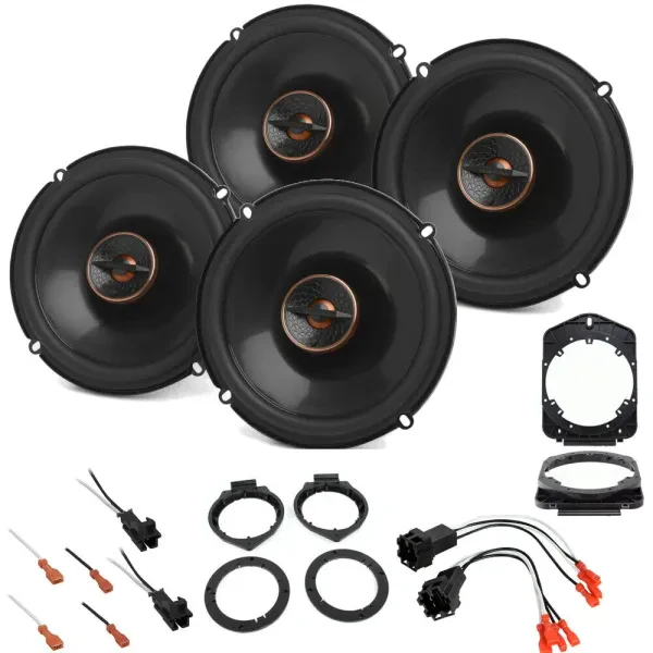 2007-2013 Chevy Silverado Ext Cab Infinity Front & Rear Speaker Upgrade