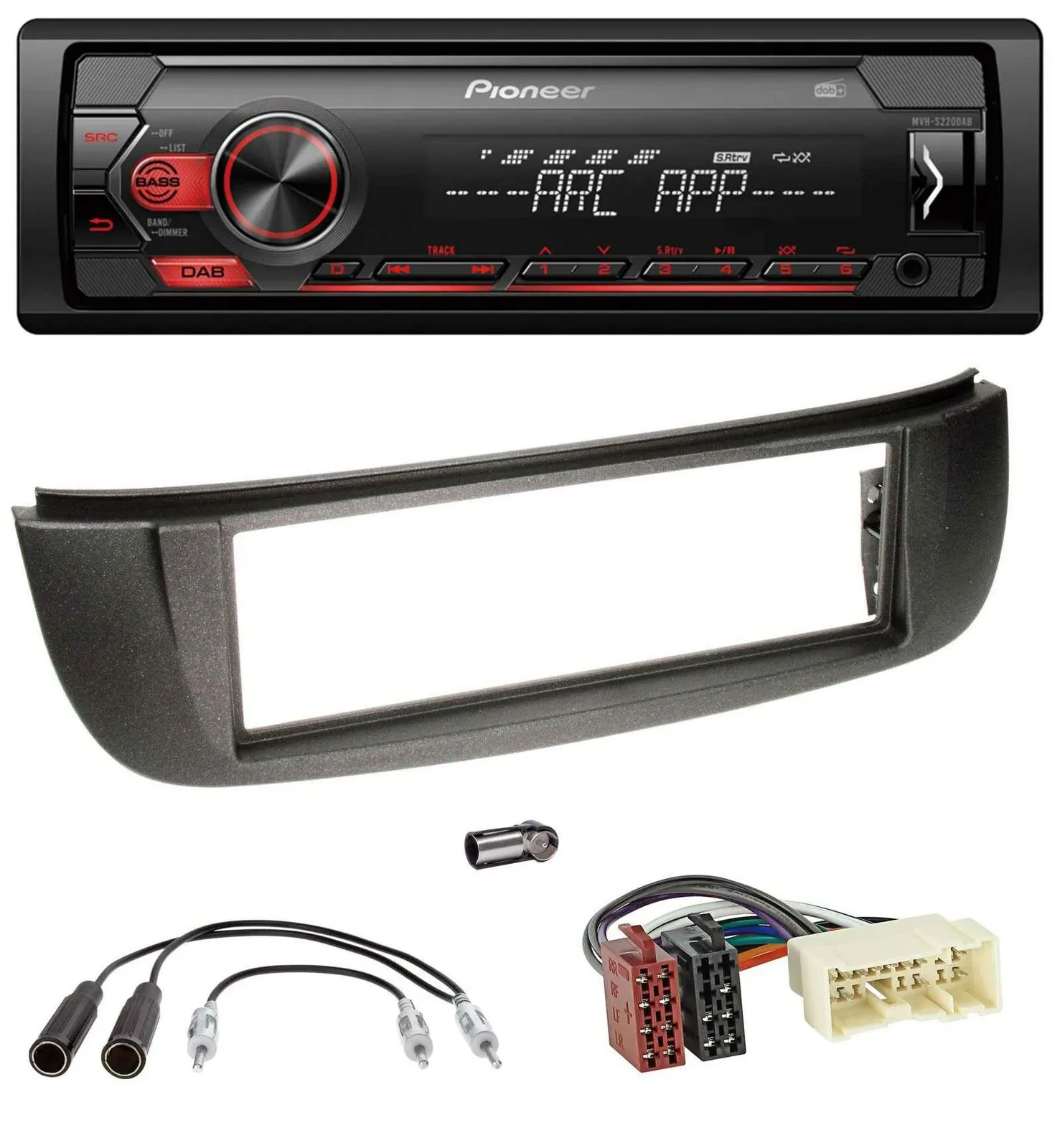 Pioneer DAB 1DIN MP3 AUX USB Autoradio für Nissan Almera Tino (2001-2004)