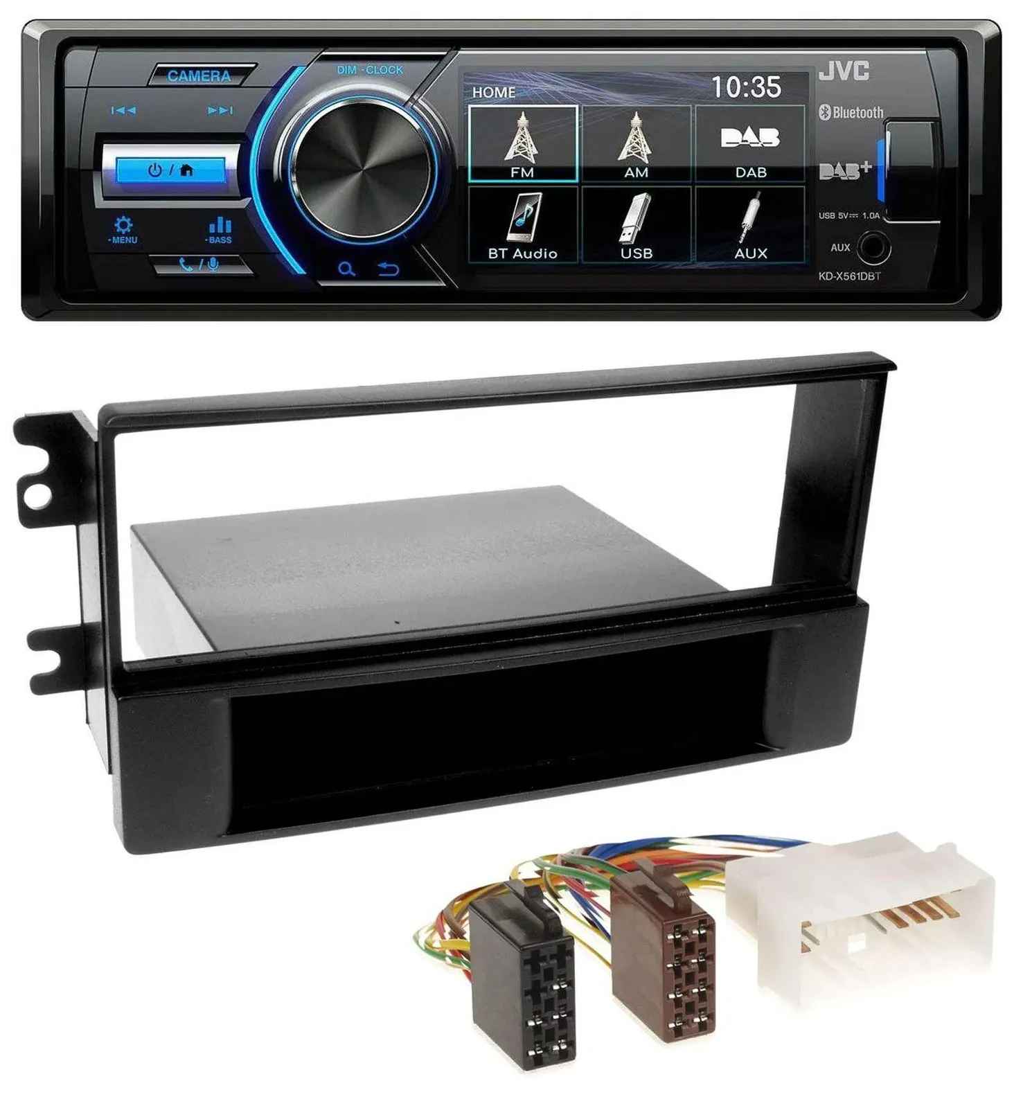 Автомагнитола для Kia Sportage JVC Bluetooth, MP3, USB, DAB