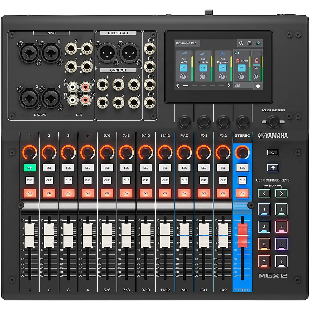 Yamaha MGX12 18-Channel Digital Mixer - Black