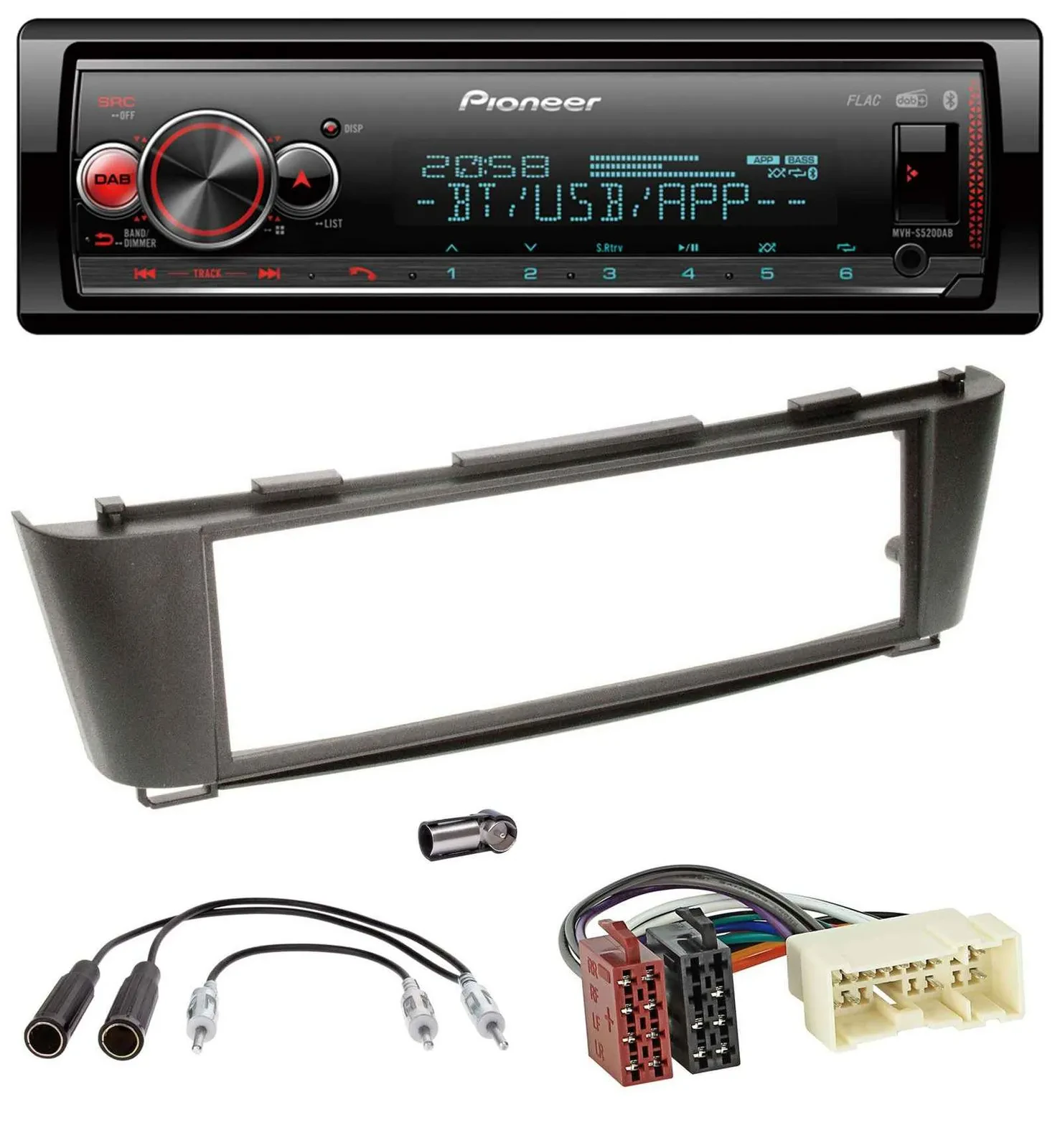 Pioneer Bluetooth USB MP3 DAB Autoradio für Nissan Almera (ab 2003)