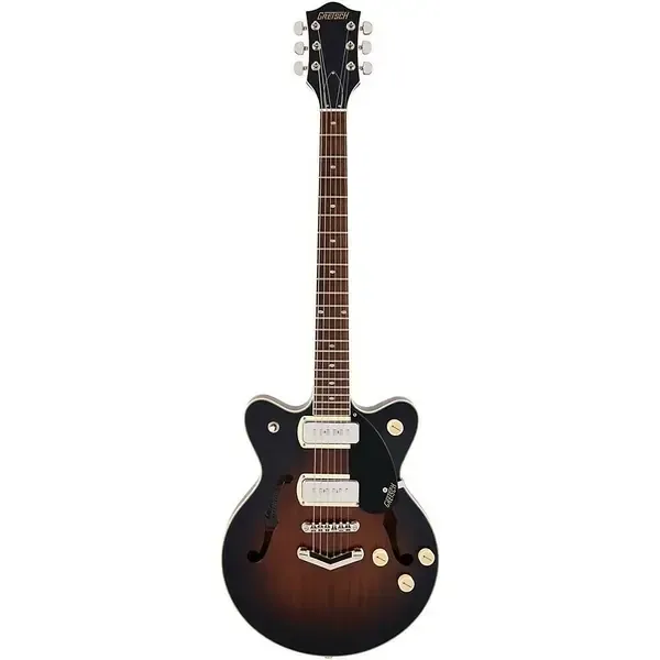 Электрогитара полуакустическая Gretsch G2655-P90 Streamliner Center Block Jr. Double-Cut P90 V-Stoptail Brownstone