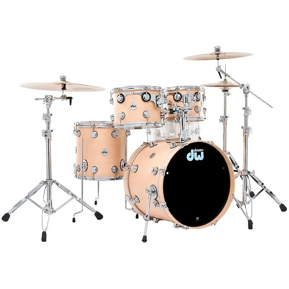 DW SSC Collectors 4-Piece Satin Oil Shell Pack w/20" Bass Drum Natural Satin Oil