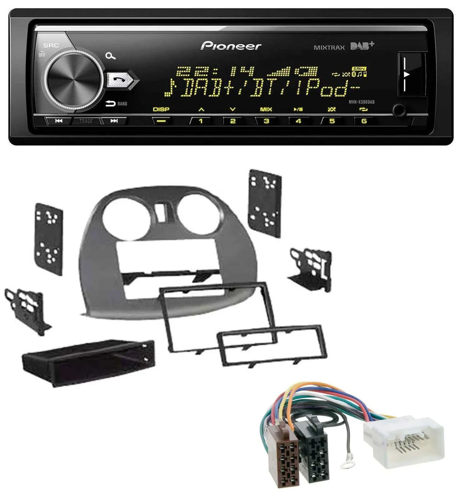 Автомагнитола для Mitsubishi Eclipse 4G (2005–2012) Pioneer Bluetooth, USB, DAB, MP3